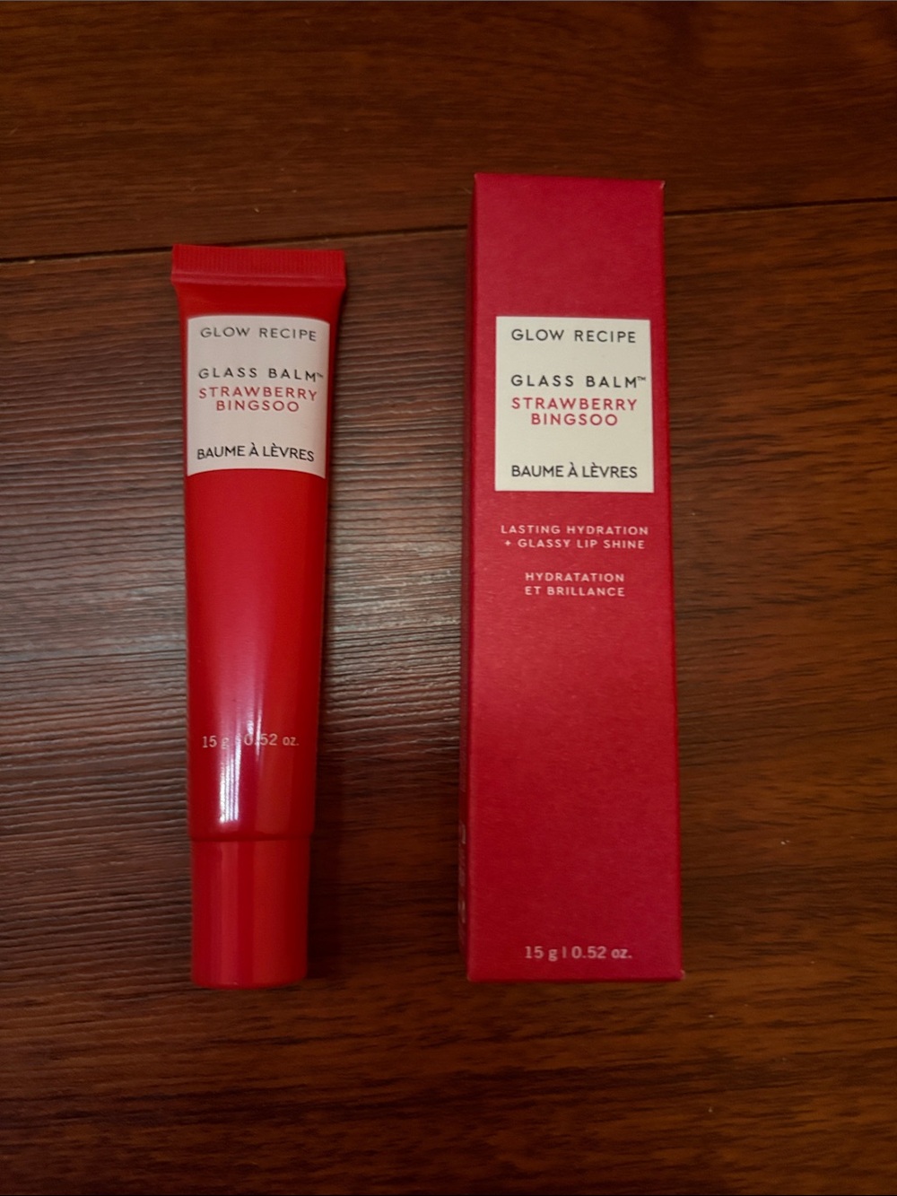 Glow Recipe Glass Balm Strawberry Bingsoo - Bright Red Gloss